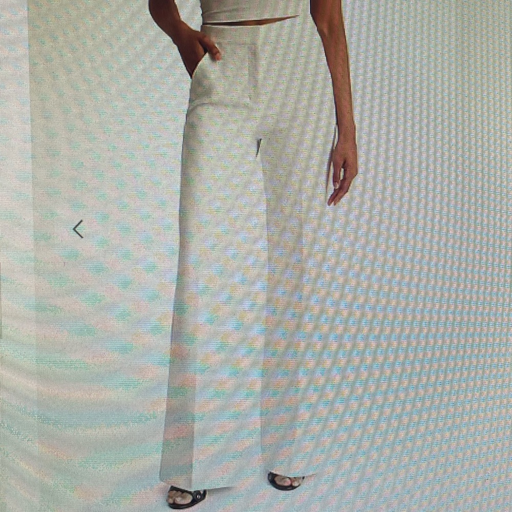 Jones New York collection stretch ivory/white trouser pants